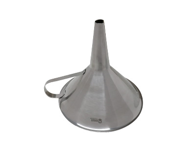 Funnel with handle, stainless steel 304, Ø 150 mm