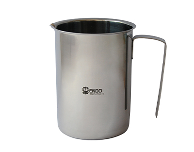 Stainless steel jug with rim and spout 5000mL