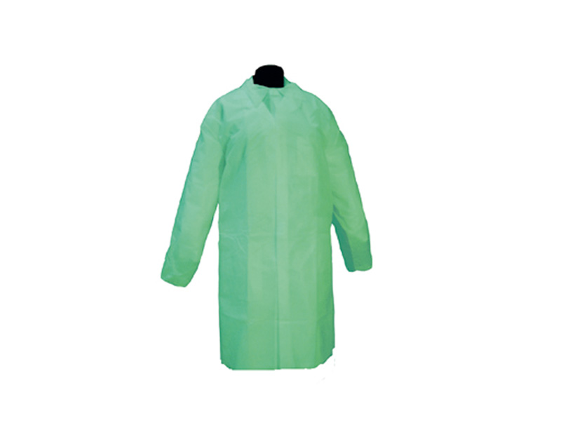 Lab coat disposable, soft, size XL, green