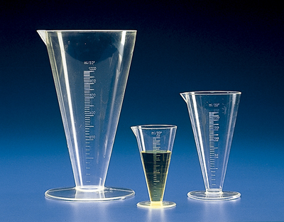 VASO CONICO GRADUADOS PMP (TPX), 250 ML
