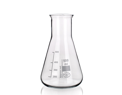 Fiole Erlenmeyer Simax col large 50ml