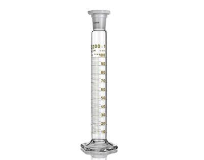 Cylinder measuring Simax w/plast. stopper 10ml