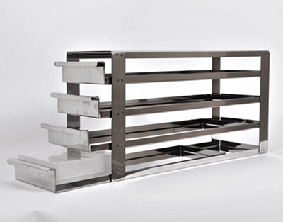 Rack à plateaux détachable, 5x4 étages de 52 mm de hauteur