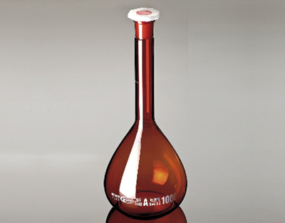 Matraz aforado A c/tapón, topacio, Glassco, 100mL