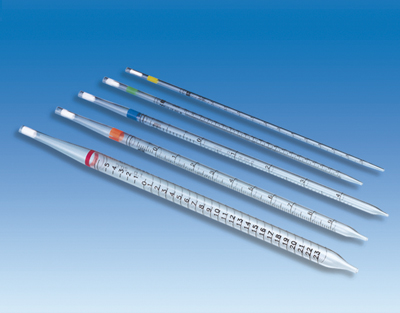 Disposable pipettes PS, 1 mL, grad., non-steril