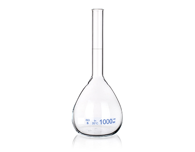 Matraz aforado B Glassco NB 25ml grad. Azul