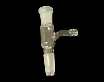 Connecting adapter w/hose connection, joint 14/23