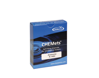 Ammonium (N), 0-4 / 0-80 ppm.Type: CHEMets. Rechange. 30 det.