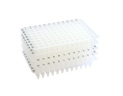 Plaque à demi-jupe haute 0,1 mL 96 puits, pour PCR/qPCR ABI, b/15