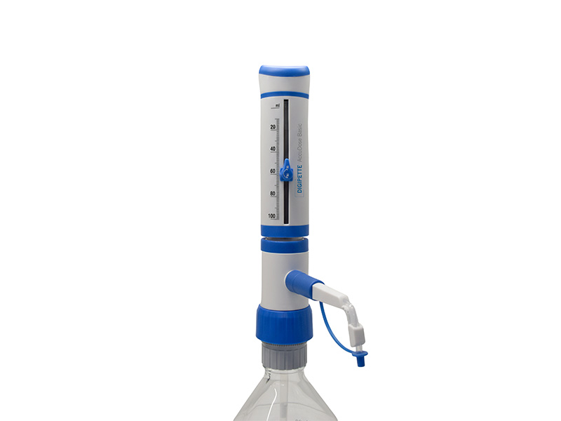 Bottle top dispenser, AccuDose Basic, 0.25-2.5 mL