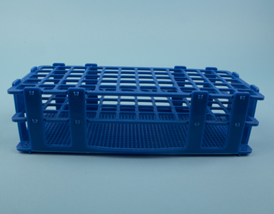 GRADILLA PP AZUL, 60 TUBOS DE 16 MM