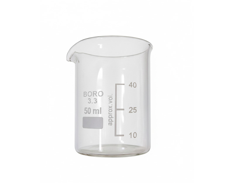 Beaker low form with spout, boro 3.3, 50 mL