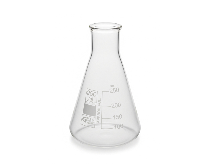 Matraz Erlenmeyer, cuello estrecho, 3000 ml