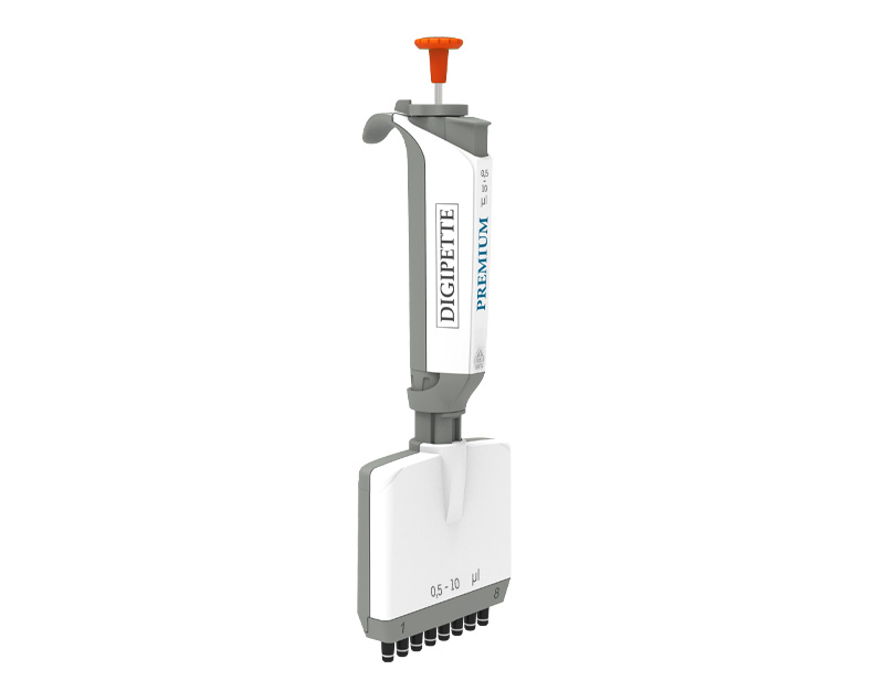 Pipette multicanaux DIGIPETTE Premium, 8 canaux, 0,5-10 µl
