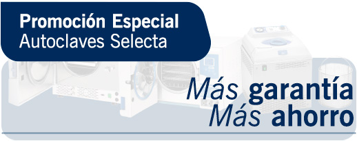 Promoción especial en autoclaves Selecta esterilización profesional con descuento