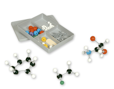 Molecular models set, organic chemistry, student