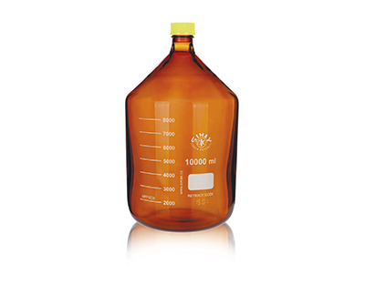 Flacon ISO Simax BRUN c+b jaune 10000ml