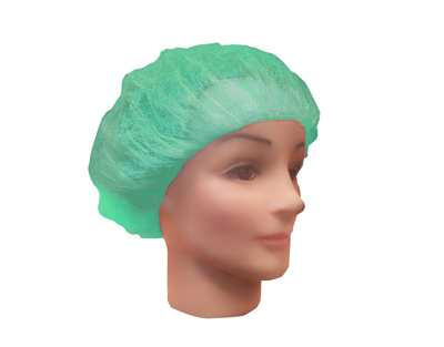 Gorro desechable, verde, c/100