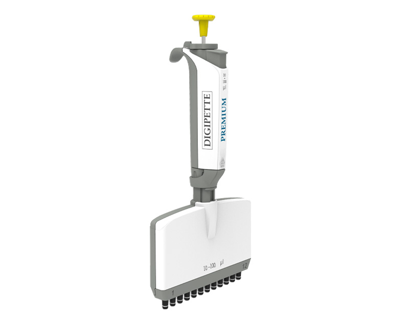 Pipeta multicanal DIGIPETTE Premium, 12 canales, 10-100 µl
