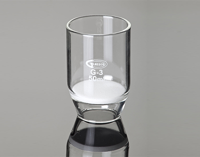 Crisol con disco para filtración 30ml P4