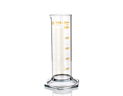 Eprouvette Simax B brune f.basse 250ml