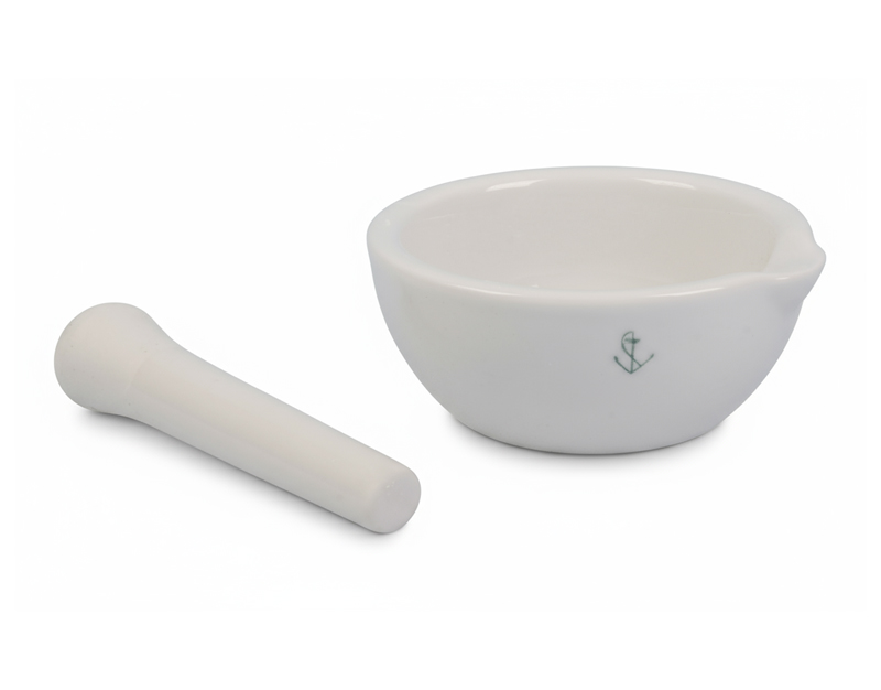 MORTERO PORCELANA ESMALTADO C/MANO, 100 MM.