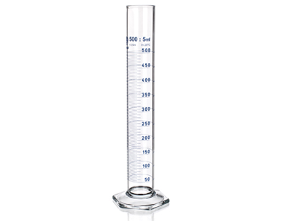 Simax measuring cylinder blue grad. class A 100ml