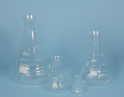 Matraz Erlenmeyer 100 mL, cuello estrecho