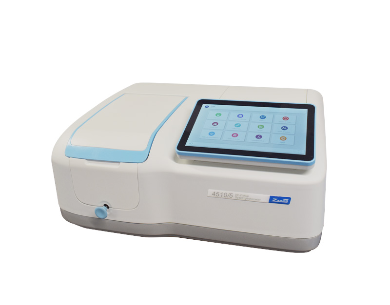 Espectrofotómetro UV/Vis Zuzi, haz dividido, modelo 4510/5