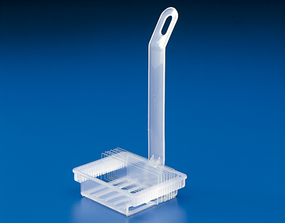 Staining rack PP, 20 slides, f/jar 353