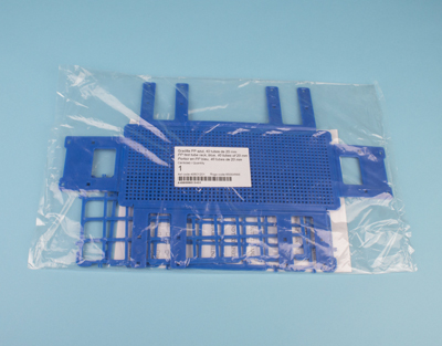 PP test tube rack, blue, 90 tubes of 13 mm