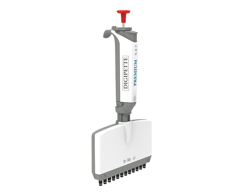 Pipeta multicanal DIGIPETTE Premium, 12 canales, 30-300 µl