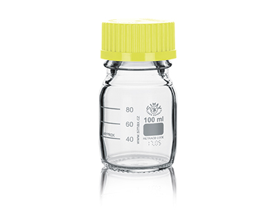 FRASCO ISO TAPON+ANILLO AMARILLO 100ML, SIMAX