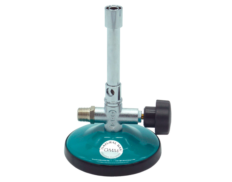 Mechero Bunsen gas natural, CE, con conexión roscada macho de 1/4