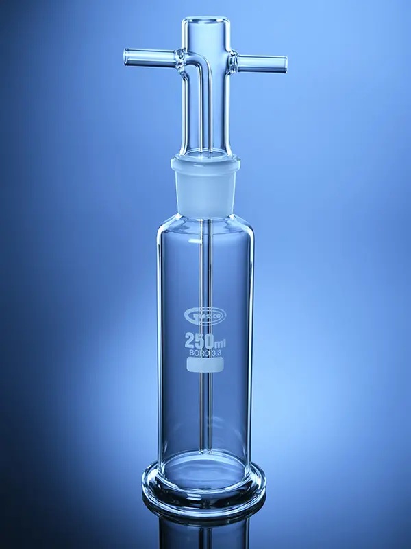 Frasco lavador de gases completo tipo Drechsel, 500 ml, 29/32,