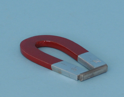 Horseshoe magnet chromed-steel, 75x12x5 mm