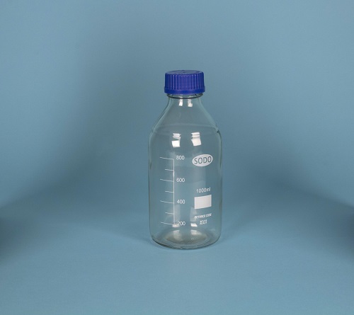 Flacon ISO ECO bouchon bleu, 1000 ml