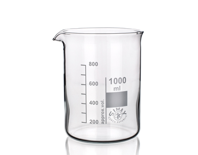 Beaker Simax low form w/spout 150 ml
