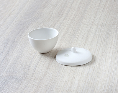 Crucible with lid, 19 mL, Ø. 43 mm JIPO