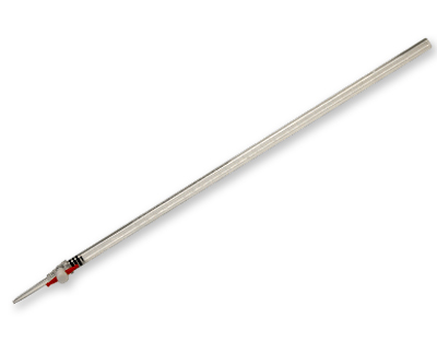 Burette Mohr plastic (PMMA) straight stopcock PTFE, Class B, 25 mL