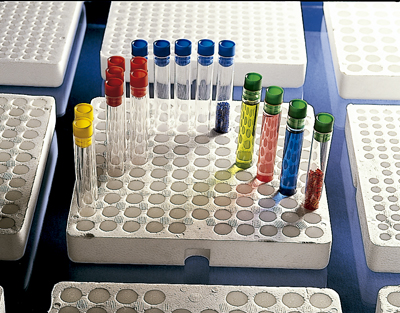 Tube trays, 119 places