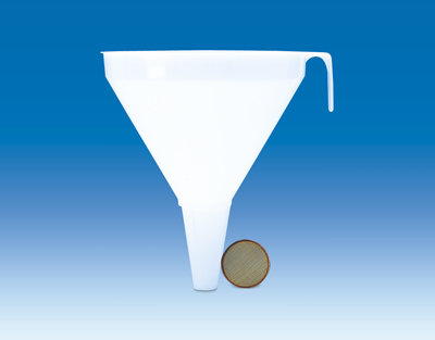 Large funnel, PE-HD, Ø 430 mm, length 420 mm,stem Ø 37 mm