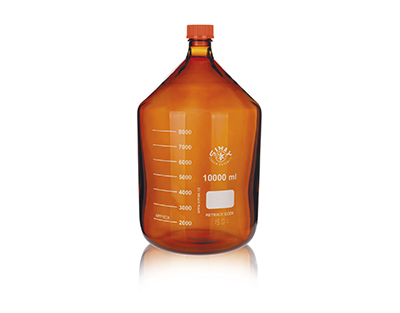 Flacon ISO Simax BRUN c+b orange 10000ml
