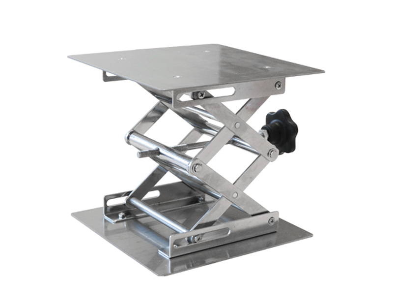 Laboratory jack, stainless steel, 10x10 cm