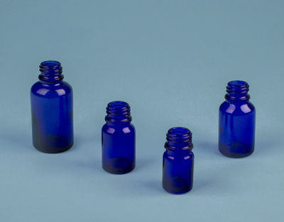 Thread DIN18 bottle cobalt blue, 30 ml