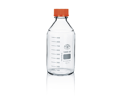 FRASCO ISO TAPON+ANILLO NARANJA 1000ML, SIMAX