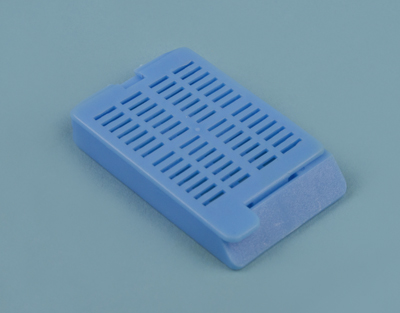 Embedding cassettes with lid, B/250, blue