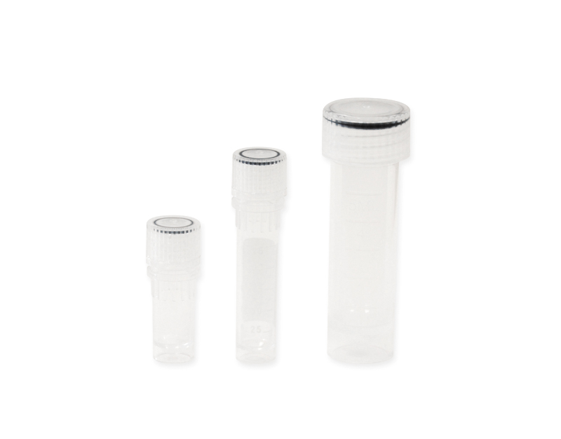 Criotubo con tapón de rosca externa, estéril, 1mL, b/100