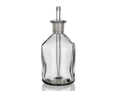 Dropping bottle clear 100ml with pipette and rubber teat