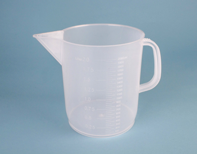Graduated jug short form PP, 2000 mL